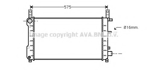 PRASCO FDA2198 Radiator, engine cooling